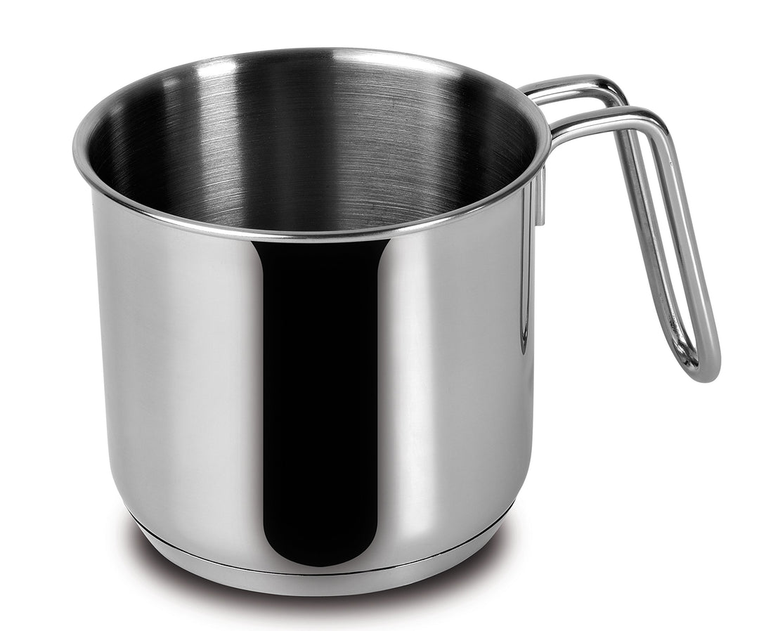 Lagostina Milchtopf Every Edelstahl 18 10 cm 12 Vorbereitung Tischdekoration, Silber/schwarz, 12 cm