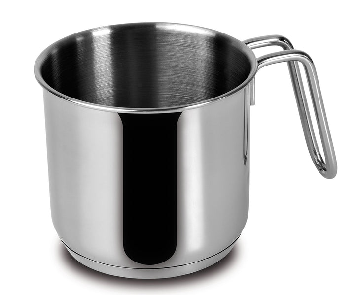 Lagostina Milchtopf Every Edelstahl 18 10 cm 12 Vorbereitung Tischdekoration, Silber/schwarz, 12 cm
