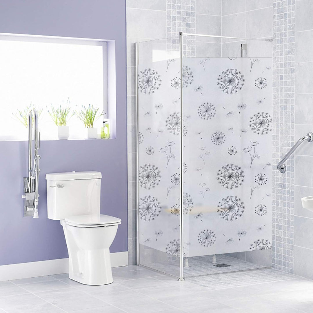 FILMGOO 3D Fensterfolie Fenster Sichtschutzfolie Anti-UV Buntglas Dekorfolie Statisch Haftend Selbst