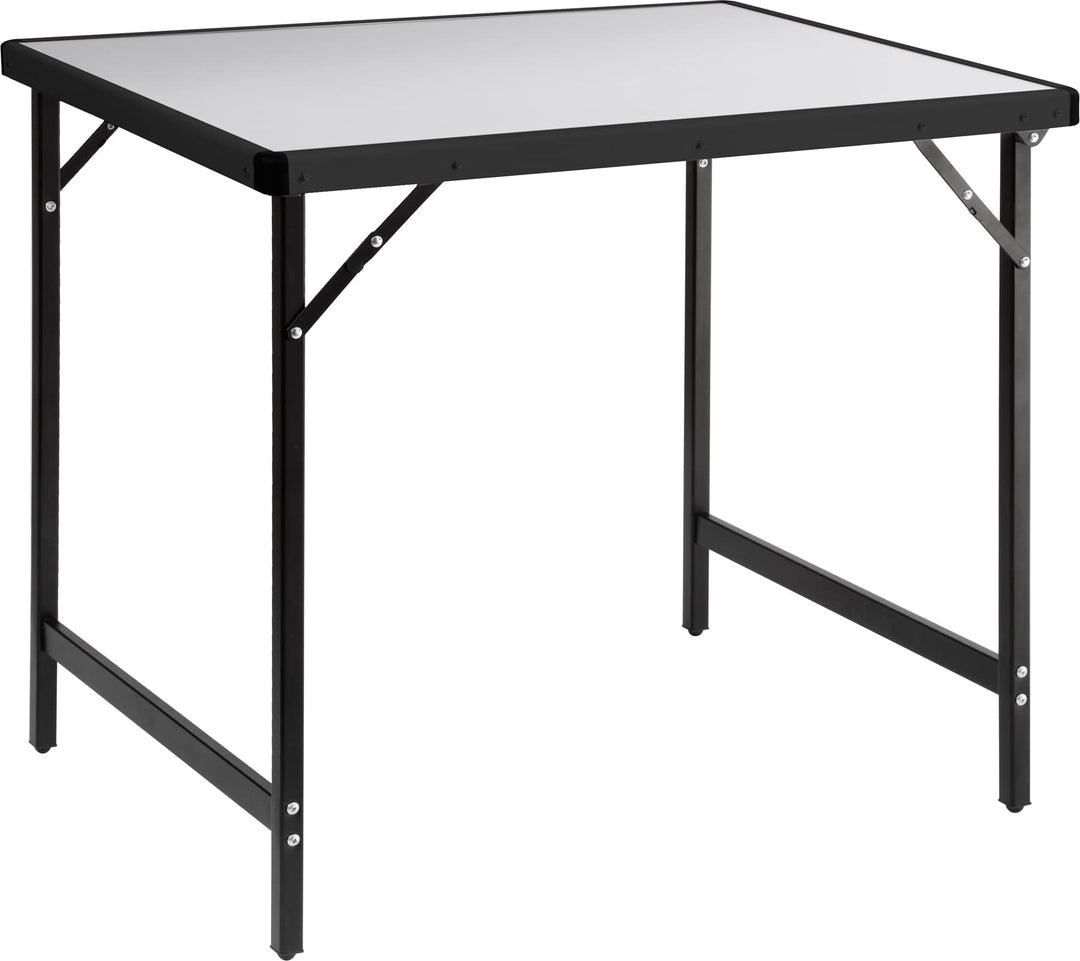 BRUNNER 0406101N Torun 2, Gartentisch mit Aluminiumplatte und klappbaren Beinen aus Stahl, kompakt,