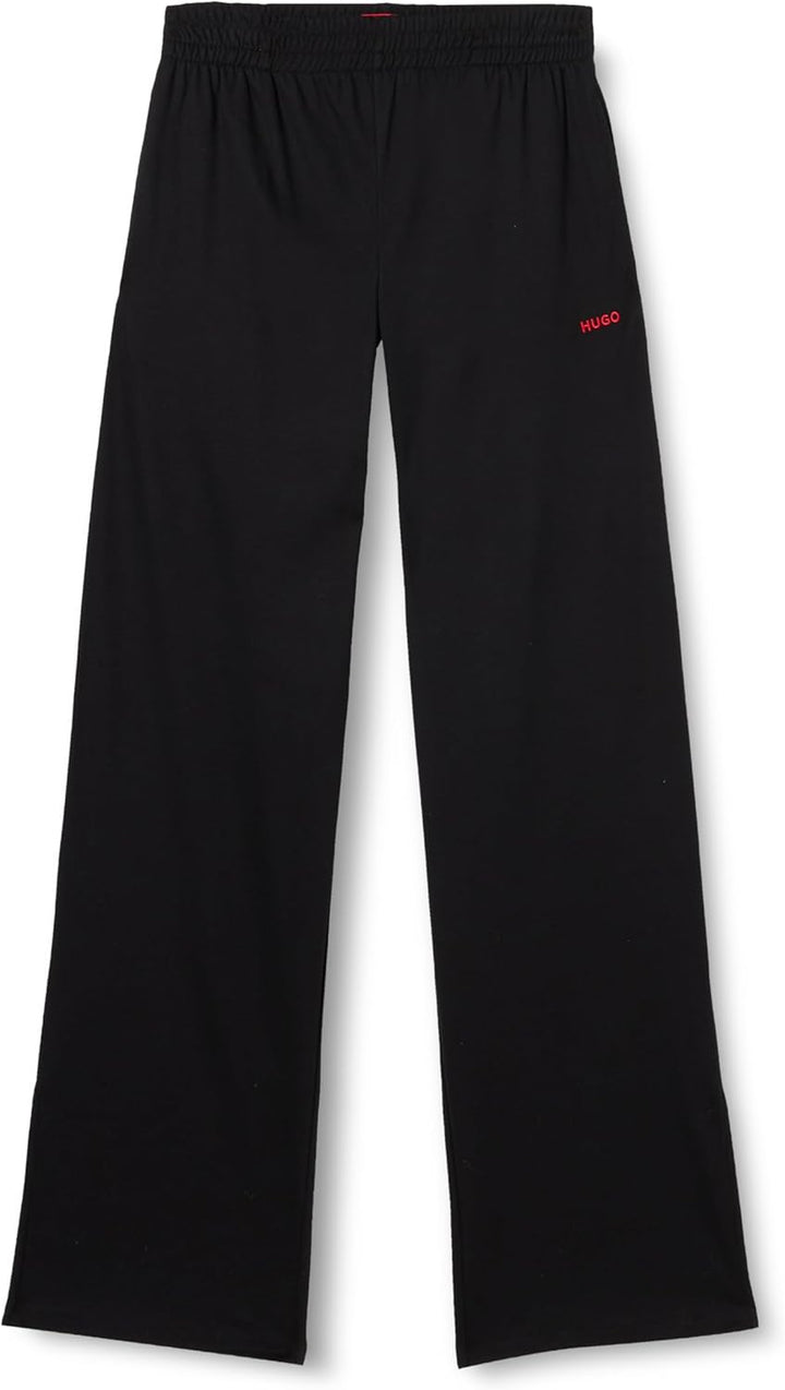 HUGO Damen Swirly Loungewear Pant M Black1, M Black1