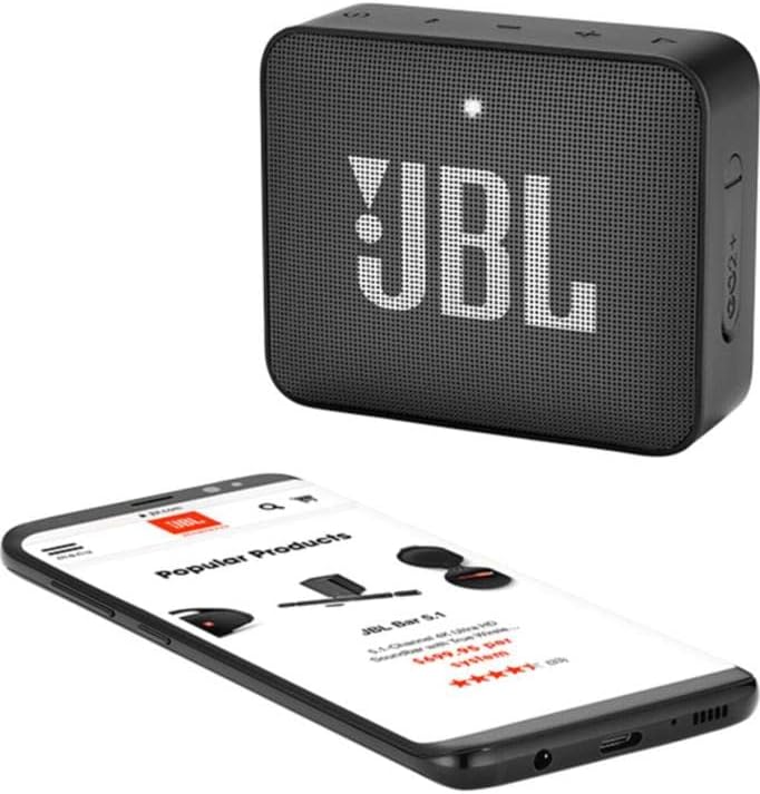 JBL Go2+ portabler Bluetooth-Multimedia-Lautsprecher - Schwarz