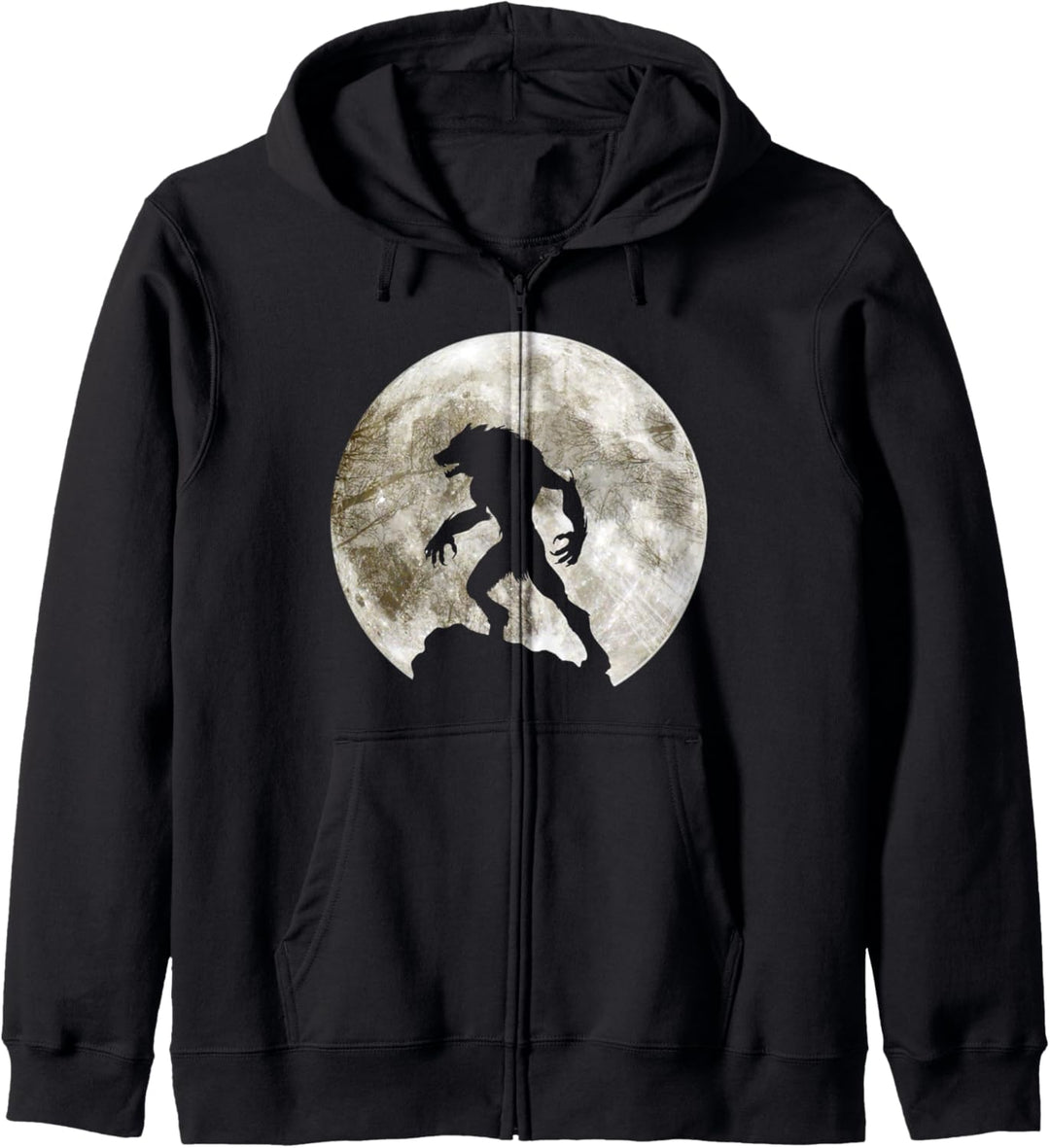 Werewolf Howling Full Moon Scary Wolf Halloween Monster Kapuzenjacke