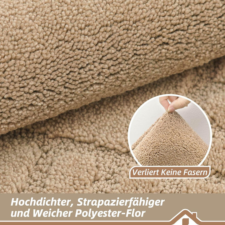 BEQHAUSE Grosse Türmatte Innen, super saugfähige Schmutzfangmatte, rutschfeste waschbare Fussmatte,