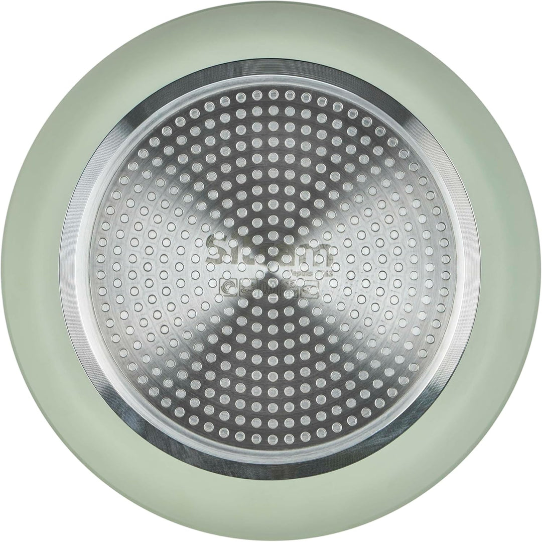 Sitram 716939 Kochgeschirr-Set, 7-teilig, gepresstes Aluminium, grün + gesunde Keramikbeschichtung,