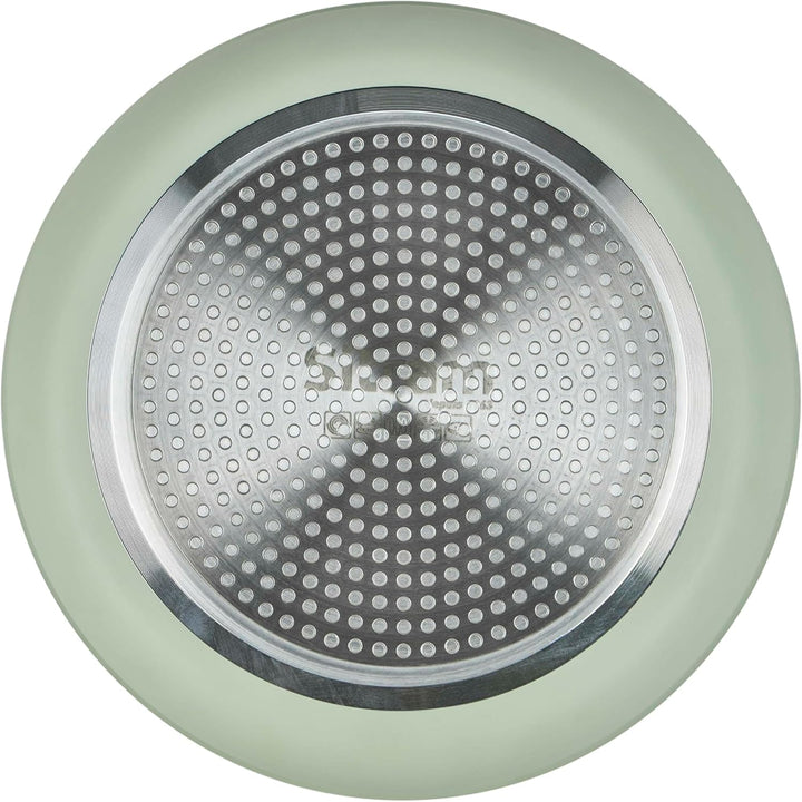 Sitram 716939 Kochgeschirr-Set, 7-teilig, gepresstes Aluminium, grün + gesunde Keramikbeschichtung,