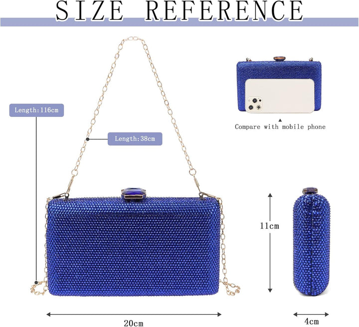 Frauen Kristall Abendtaschen Formelle Party Clutch Box Geldbörse Hochzeit Strass Handtaschen Braut G