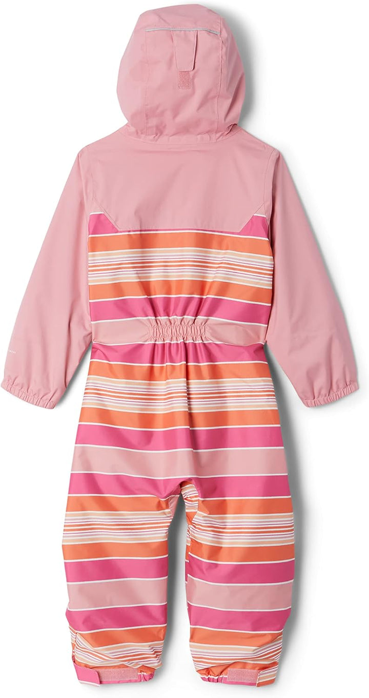 Columbia Unisex Regenanzug Baby, Critter Jitters II 3 Jahre Wild Geranium Danby Stripe, Pink Orchid,