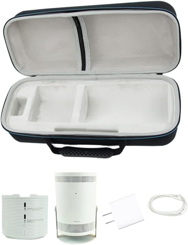 Meijunter Projektor Tragbarer Aufbewahrungskoffer Outdoor Schutztasche Kompatibel mit Samsung The Fr