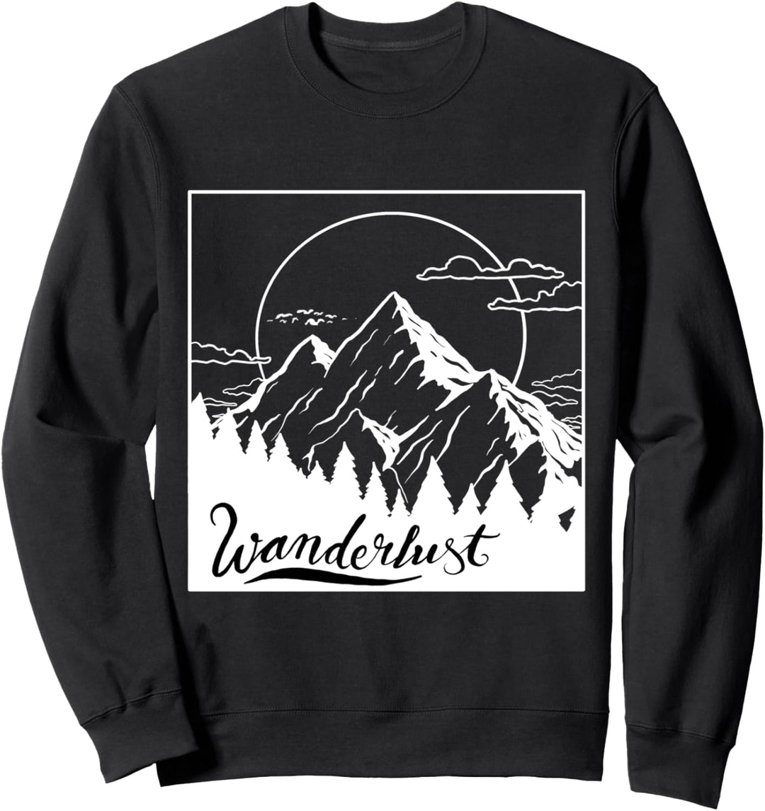 Wandern Trekking Wanderlust Klettern Männer Frauen Kinder Sweatshirt