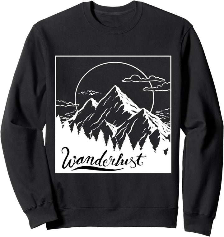 Wandern Trekking Wanderlust Klettern Männer Frauen Kinder Sweatshirt