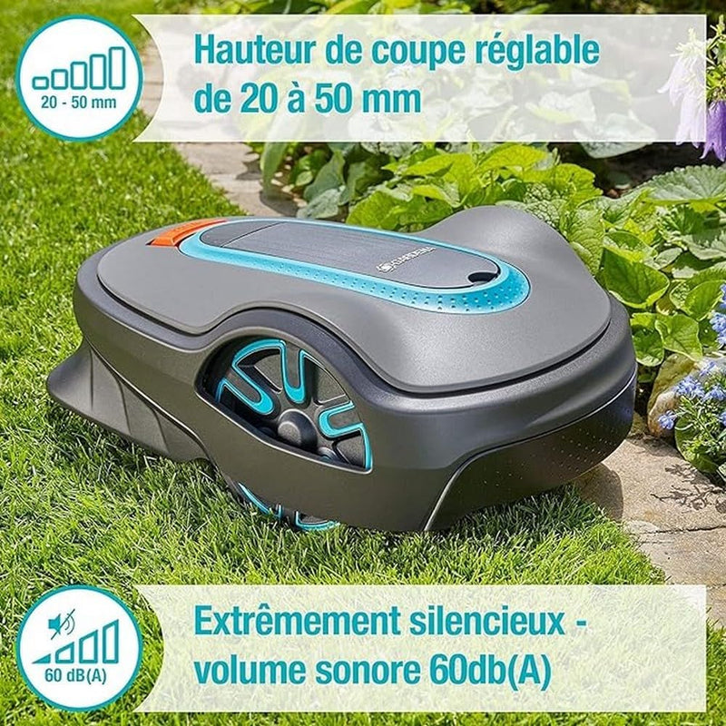 Gardena Mähroboter SILENO life 1500 qm FR/NL-Version 1500m2 FR/NL/BE Bluetooth, 1500m2 FR/NL/BE Blue