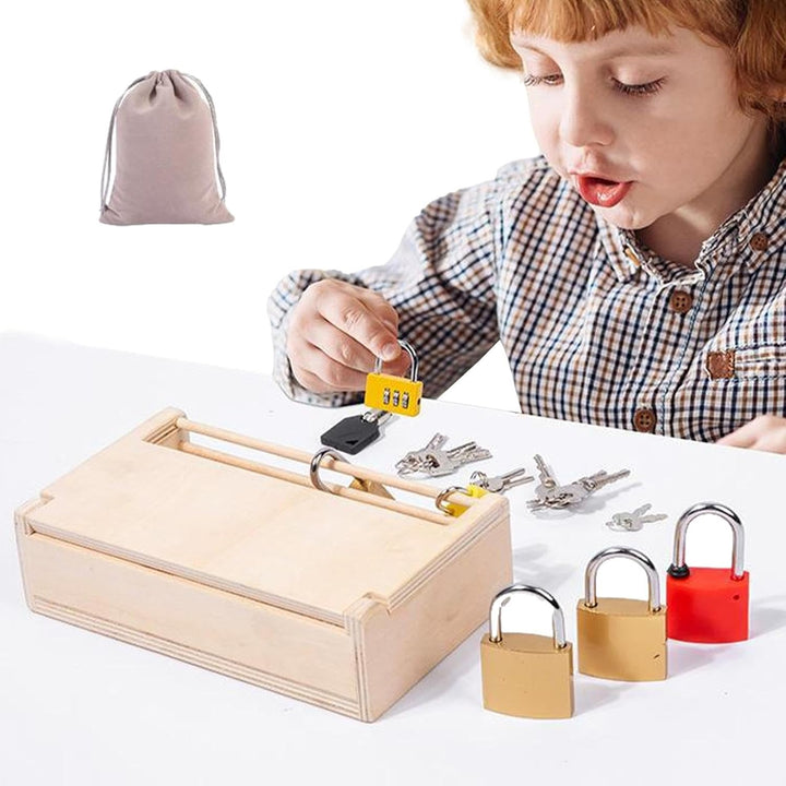 Spielzeugset Mit Schloss Und Schlüssel 19,5 X 12 X 5,7 Cm | Kinder Lernspielzeug Schloss Und Schlüss