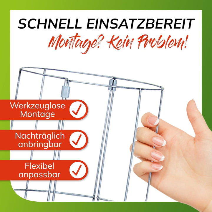 bellissa – Gurken-Rankhilfe aus Stahl einzeln 120cm verzinkt – Gurkenturm Rankgitter für Tomaten, Gu