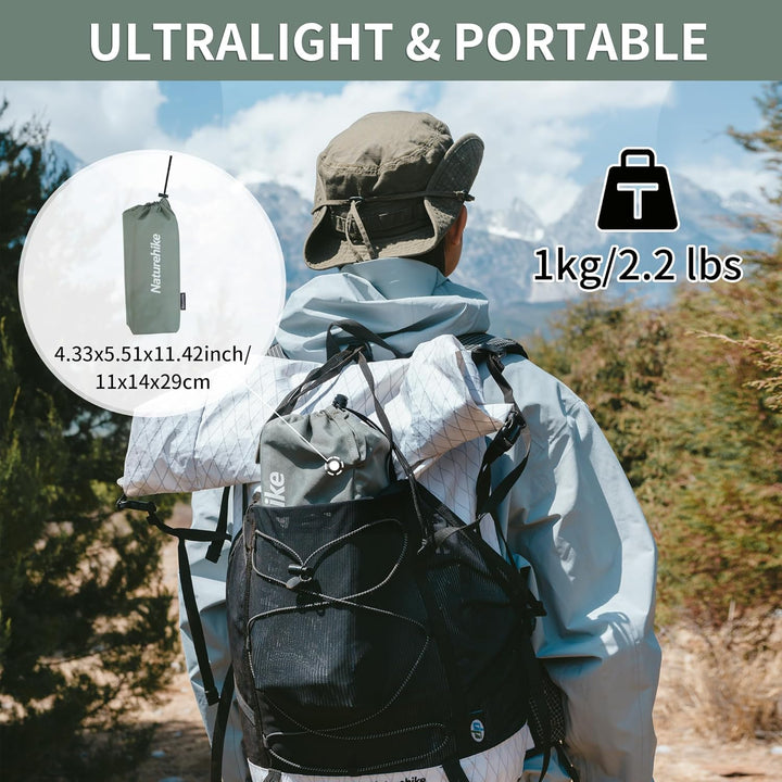 Naturehike Campingtisch Klapptisch aus Aluminium Tragbarer Klappstuhl Ultraleicht Camping Tisch Klei