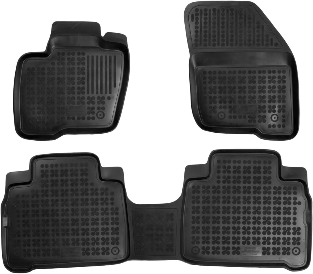AZUGA Hohe Gummi Fussmatten passend für Ford Galaxy/Ford S-Max ab 9/2015-2022 AZ10300285 Automatten