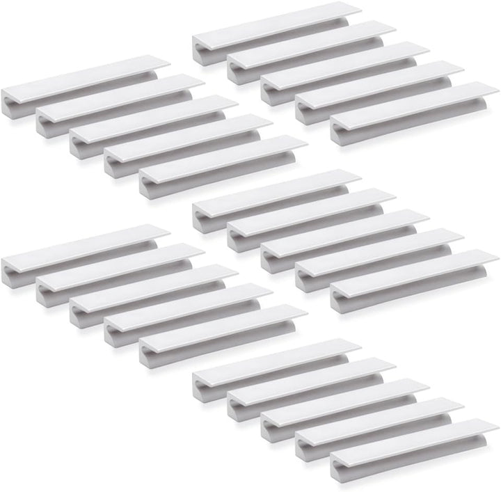Emuca 9162962 Griffe für Möbelstück, CC 64mm, Aluminium, Matt eloxiert, 25 Stück