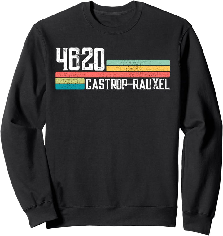 4620 Castrop-Rauxel Retro Alte PLZ Vintage Schild Sweatshirt