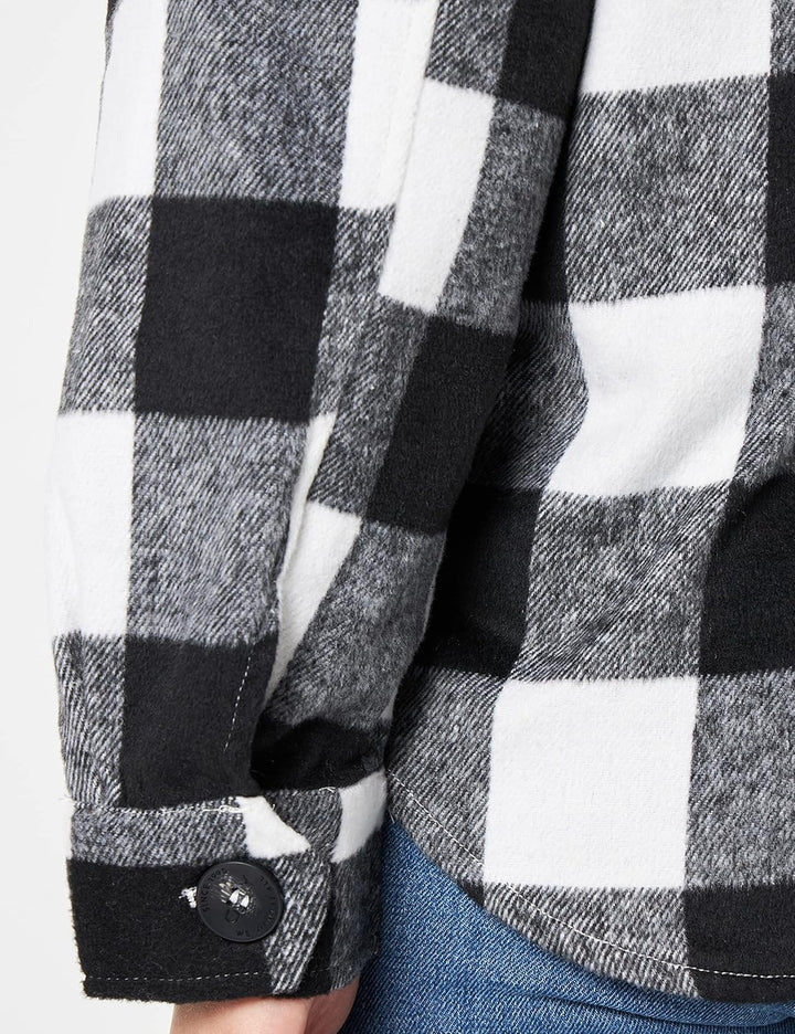 ONLY Damen Onlny Marsala Check Shacket Cc OTW Hemd-Jacke, M
