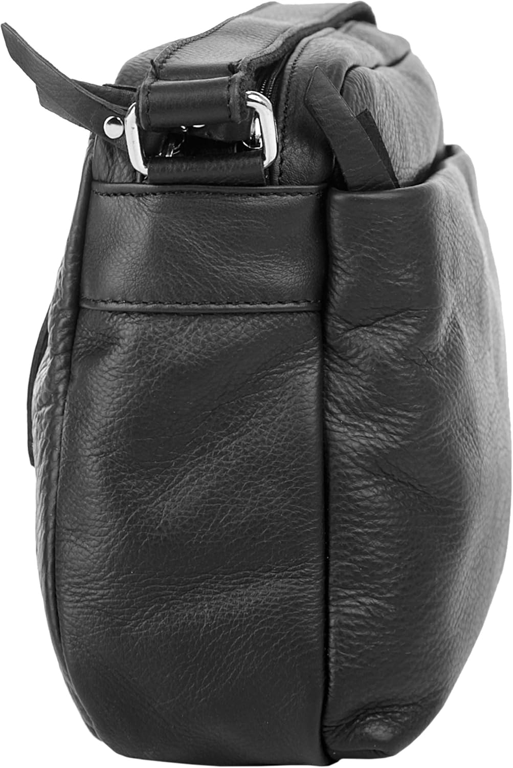 Samantha Look Umhängetasche echt Leder Damen | | 017792 Schwarz, Schwarz