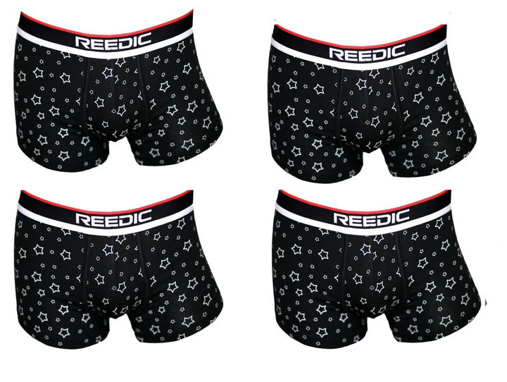 Herren Boxershorts Baumwolle mit Sternen-Motiv im 4er Pack XL Je 4x Surprise Color Mix, XL Je 4x Sur