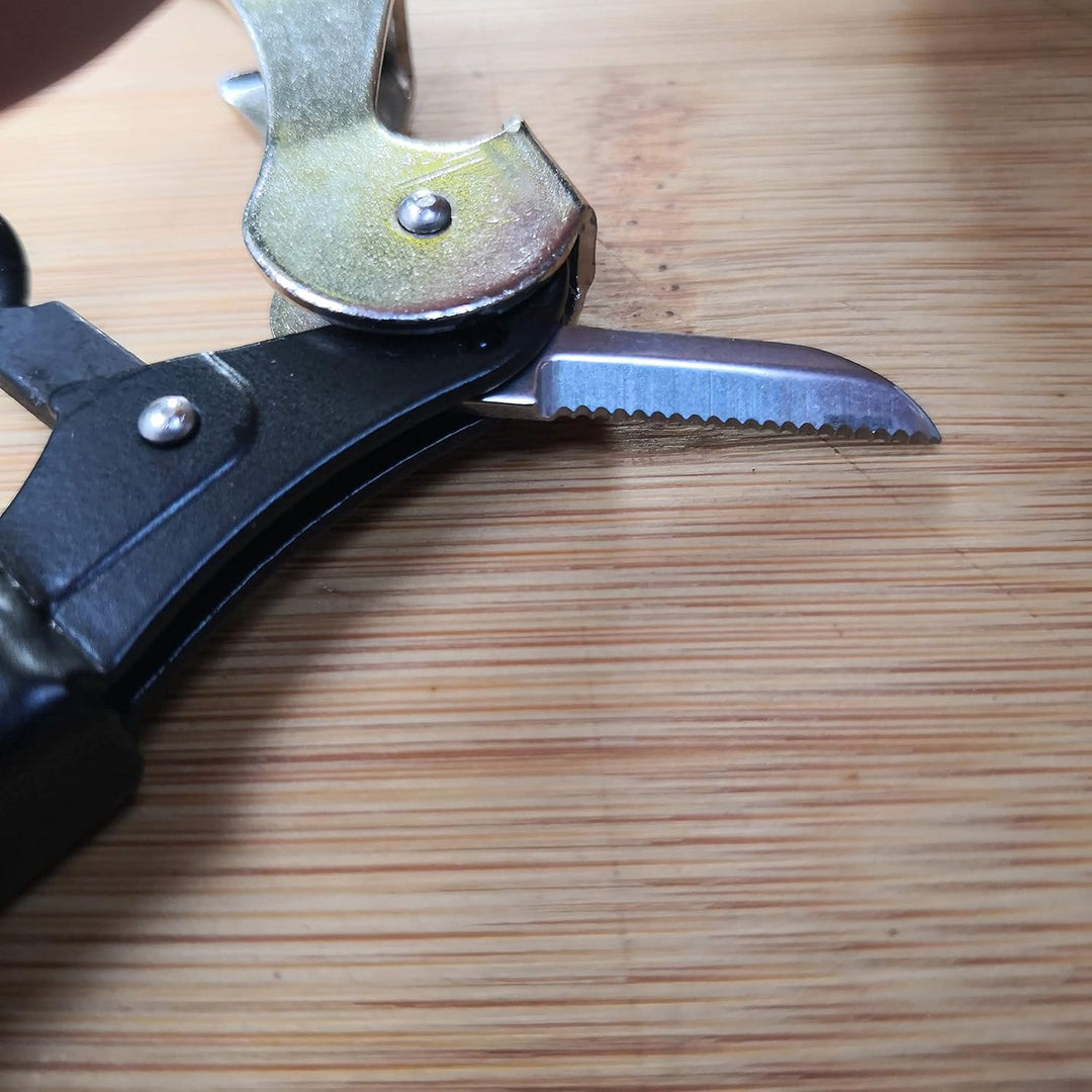 Korkenzieher/Kellnermesser für linkshändige. Pulltap's Classic 500 (Schwarz), Schwarz
