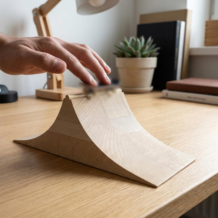 Fingerboard-Rampe, professionelle Skateboard-Rampe aus Holz – realistische Fingerboard-Hindernisse f