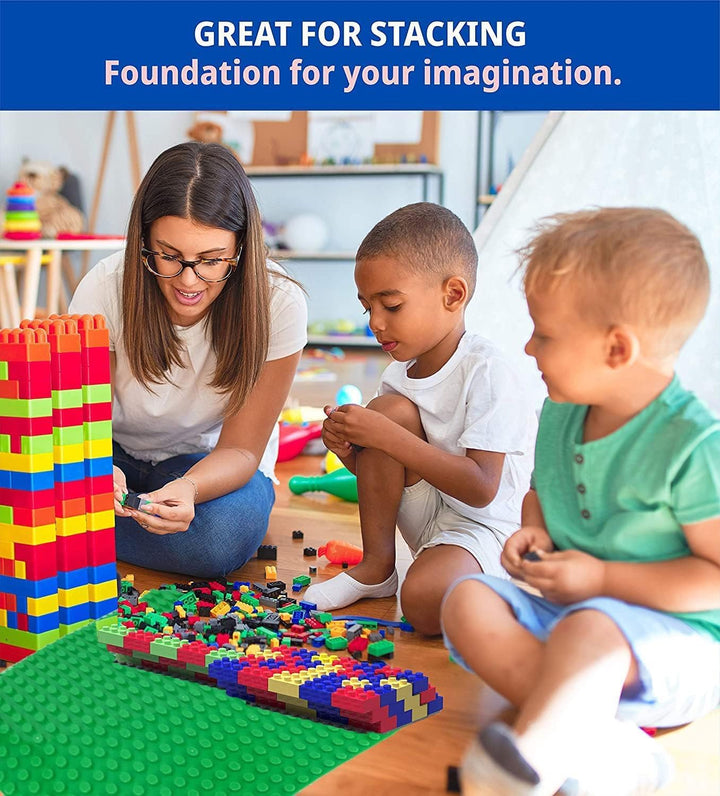 Grosse Bauplatte Kompatibel mit Lego Duplo Platten,Classic grosse Grundplatte,38.4 * 38.4cm Platten-