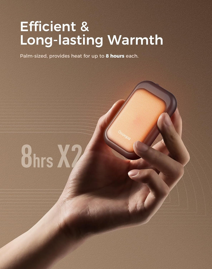OCOOPA handwärmer elektrisch Split-Magnetic 2er-Pack, 5000mAh - Ultra Kompakt, Wasserdicht, schnelle