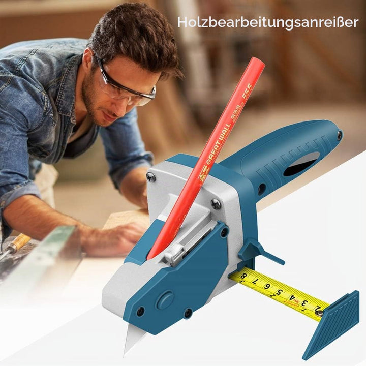 Multifunktionaler Gipskartonschneider – präzises rundes/gerades Anreiss-/Schneidewerkzeug mit Massba