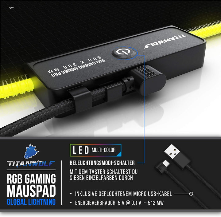 CSL-Computer DE RGB-Mauspad 5, 5
