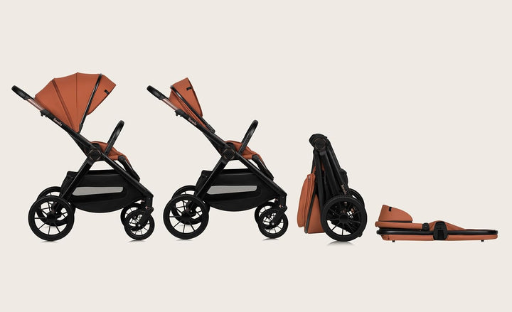 Lionelo Layla Kinderwagen 2 in 1 Kombikinderwagen (0-4 Jahre, bis 22 Kg), Babywanne und Sportsitz, W