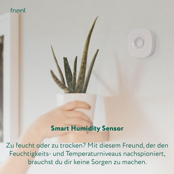 frient Smart Humidity Sensor | Funk Feuchtigkeits- und Temperaturmesser | batteriebetrieben | Zigbee