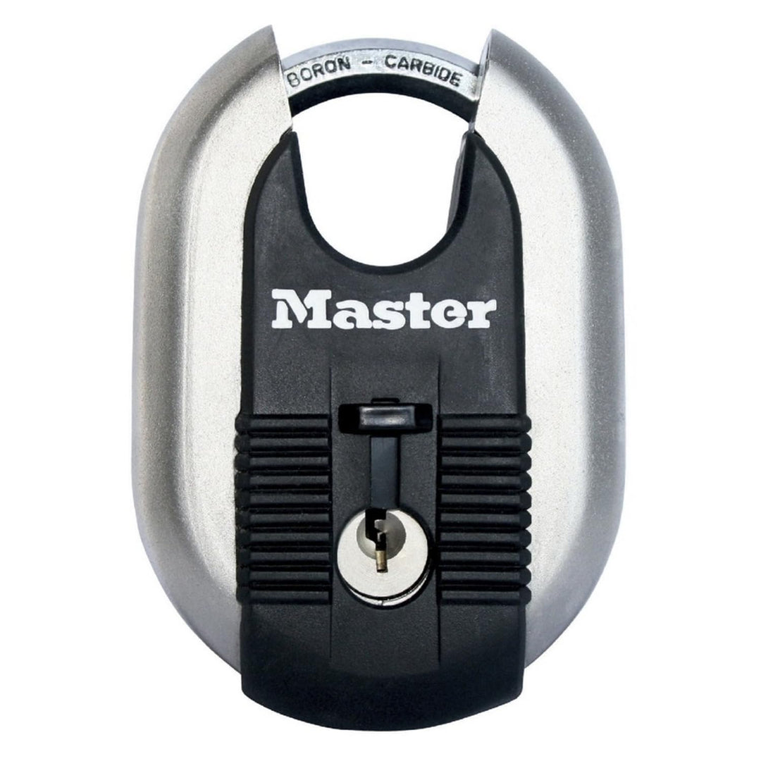 MASTER LOCK Disc-Vorhängeschloss [Schlüssel] [Edelstahl] [Aussenbereich] M187EURD - Ideal für Lagerr
