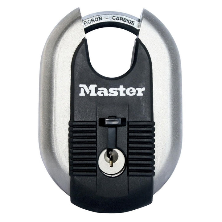 MASTER LOCK Disc-Vorhängeschloss [Schlüssel] [Edelstahl] [Aussenbereich] M187EURD - Ideal für Lagerr