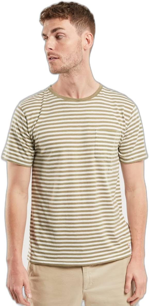Armor Lux Herren Kurzen Ärmeln T-Shirt XL Ton E23/Natur, XL Ton E23/Natur