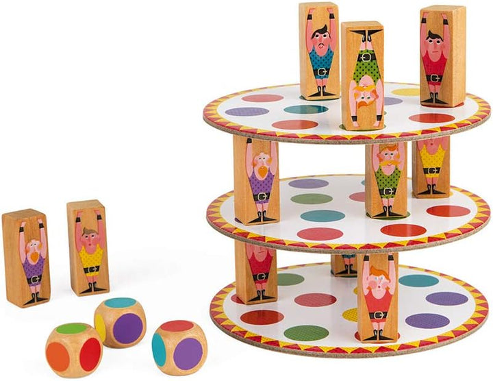 Janod - Acrobat' Geschicklichkeits- und Strategiespiel, Kinderbrettspiel, Konzentration und feinmoto