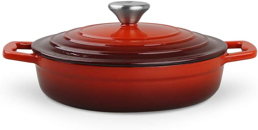 Carl Schmidt Sohn 067489 XANTEN Topf-Set, Gusseisen, rot 15 centimeters Rot, 15 centimeters Rot