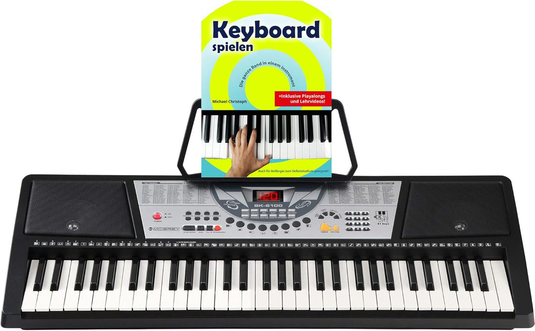 McGrey BK-6100 Keyboard (61 Tasten, 100 Klangfarben, 100 Rhythmen, 12 Demosongs, Lernfunktion, Netzt