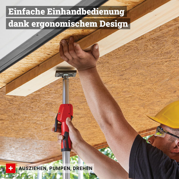 BESSEY Decken- und Montagestütze STE250 mit Pumpgriff, Verstellweg 1450-2500 mm, äusserst stabile Ko