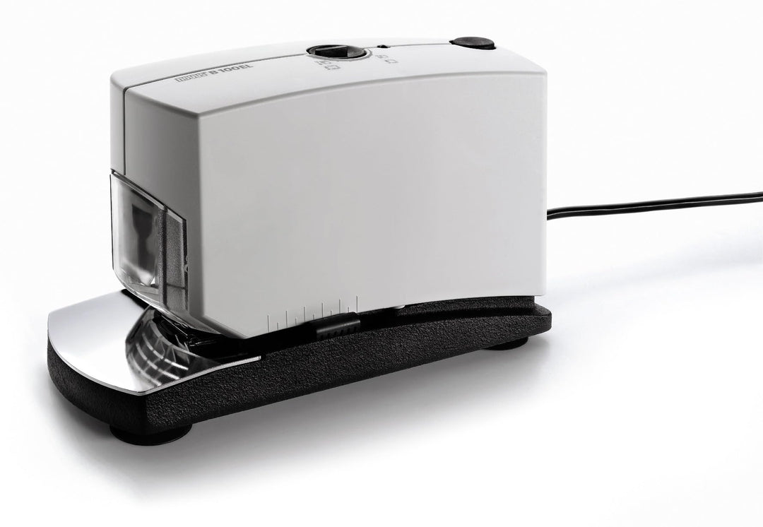 Novus B100EL Elektroheftgerät (elektronische Heftmaschine mit variabler Einlegetiefe von 5-50 mm) gr