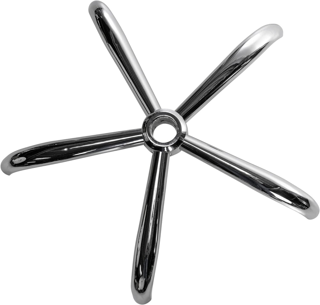 CLP Fusskreuz Rund I Chrom I Stuhlbasis Aus Metall I Drehkreuz Für Bürostuhl, Farbe:Chrom, Chrom