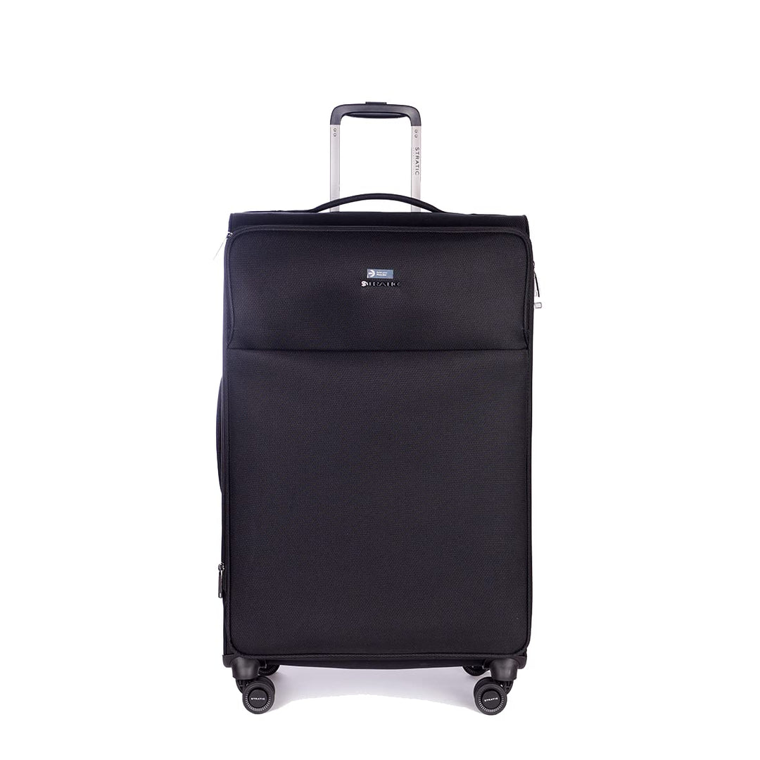 Stratic Light + Koffer Weichschale Reisekoffer Trolley Rollkoffer gross, TSA Kofferschloss, 4 Rollen
