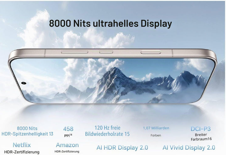 Honor 600 Pro 5G Smartphone 512GB, 200MP Kamera, Black | 6,57" AMOLED 120Hz Display, Snapdragon 8 El