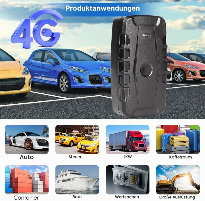WInnes 4G GPS Tracker Auto Ohne ABO, 20000mAh GPS Ortungsgerät mit 240 Tage Standby, Echtzeit Tracki