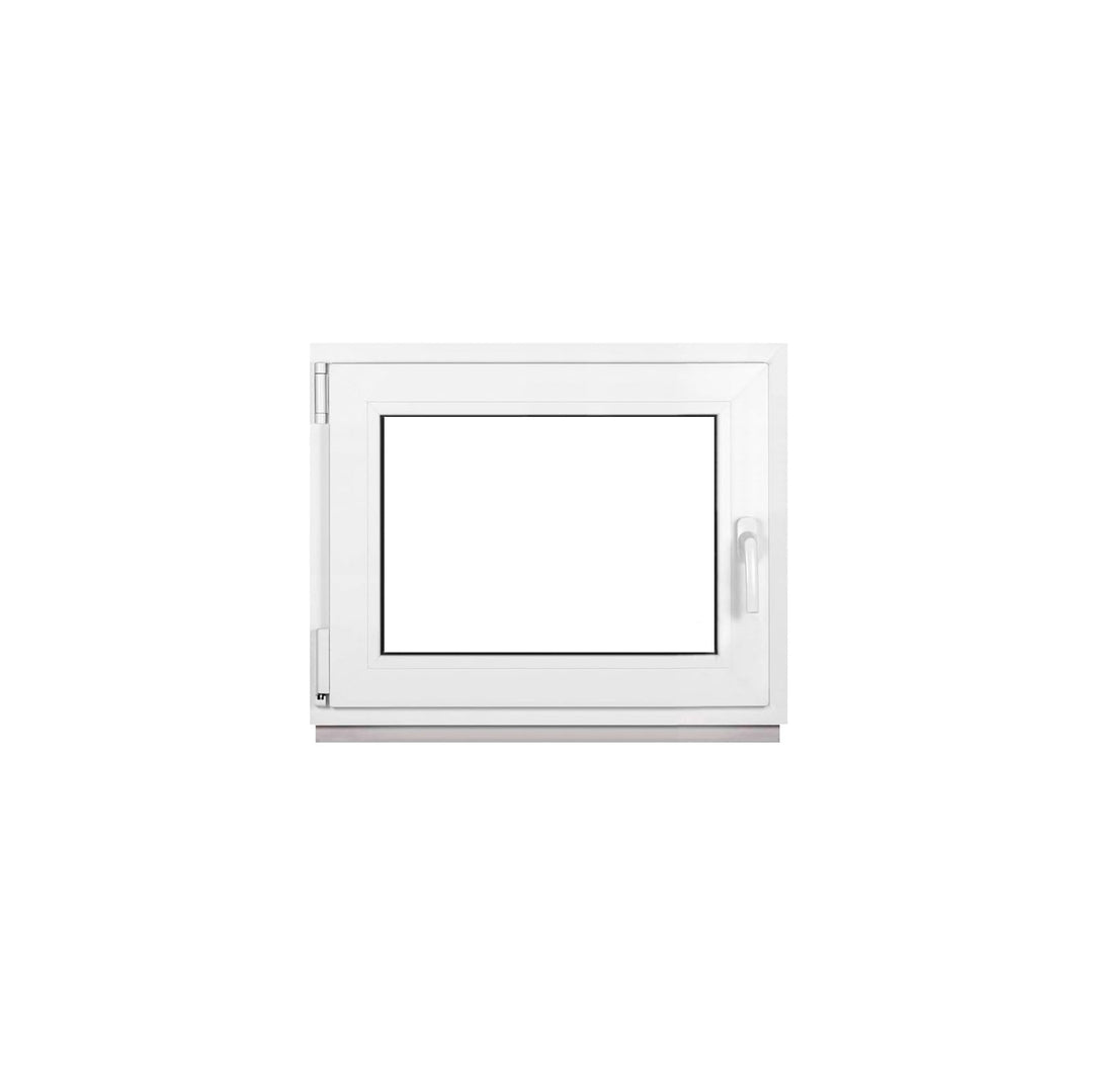 Kellerfenster Fenster Kunststofffenster Weiss Breite x Höhe 90 x 70 cm (900 x 700 mm) 2-fach (32 mm)
