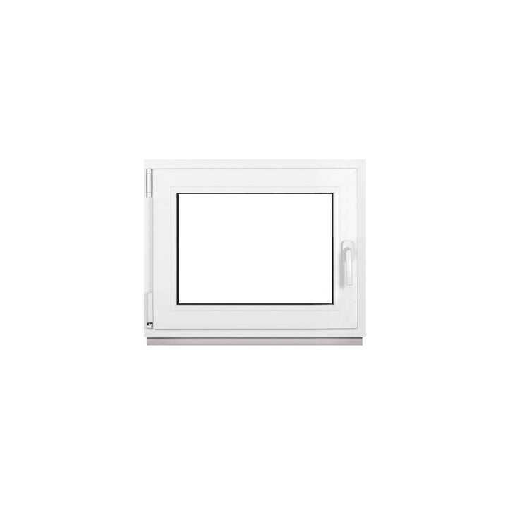 Kellerfenster Fenster Kunststofffenster Weiss Breite x Höhe 90 x 70 cm (900 x 700 mm) 2-fach (32 mm)