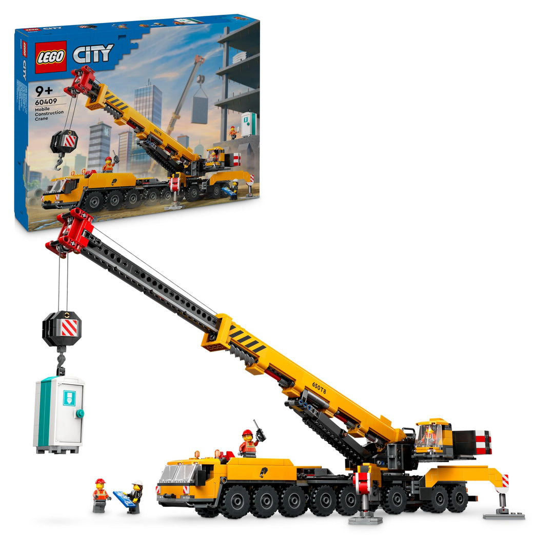 LEGO City Mobiler Baukran, Bauspielzeug für Jungen und Mädchen, Geschenk für kreative Kinder, ausfah