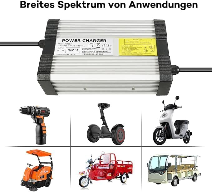84V 5Amp Ltihium Battery Charger for 72v 20S Li-ion Battery with Anderson Connector for Health Care