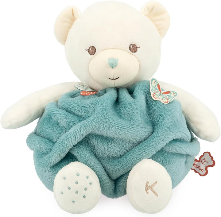 KALOO - Plume - Kokon der Liebe Grüner Bär - Weicher Plüschbär 30 cm - Grosses Baby-Kuscheltier - En